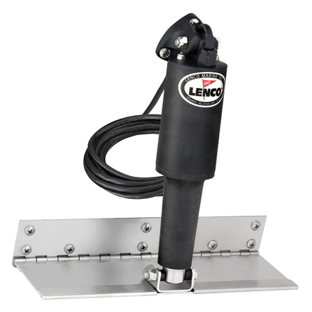 LENCO MARINE 4"x12" Limited Space Trim Tab Kit w/o Switch Kit 12V-Standard Finish 15125-101